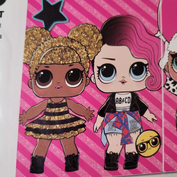 LOL Surprise Scene Setter Wall Kit Party Decor 5 Pc Set Over 6 ' Tall Backdrop - Picture 10 of 11